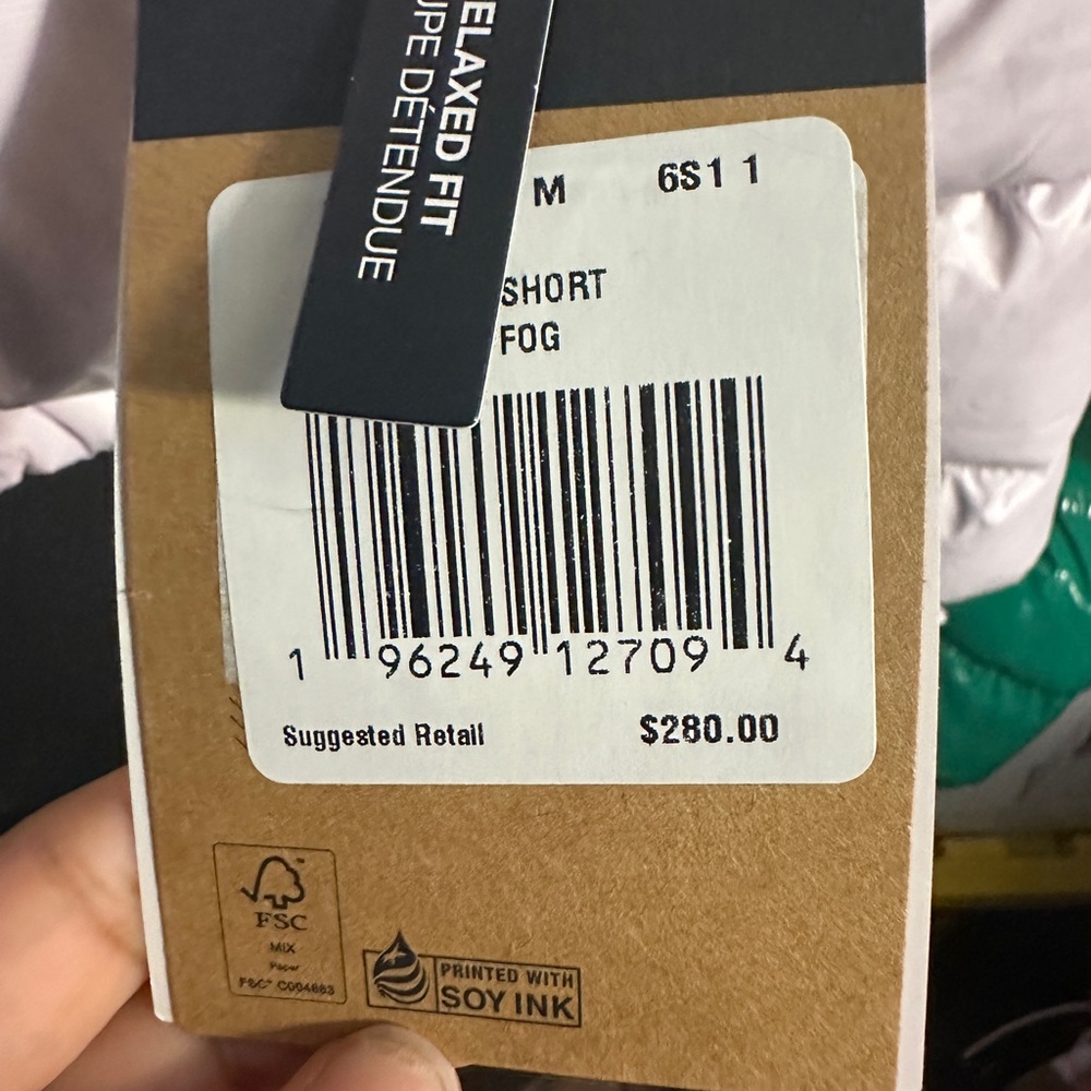 the North Face half puffy coat